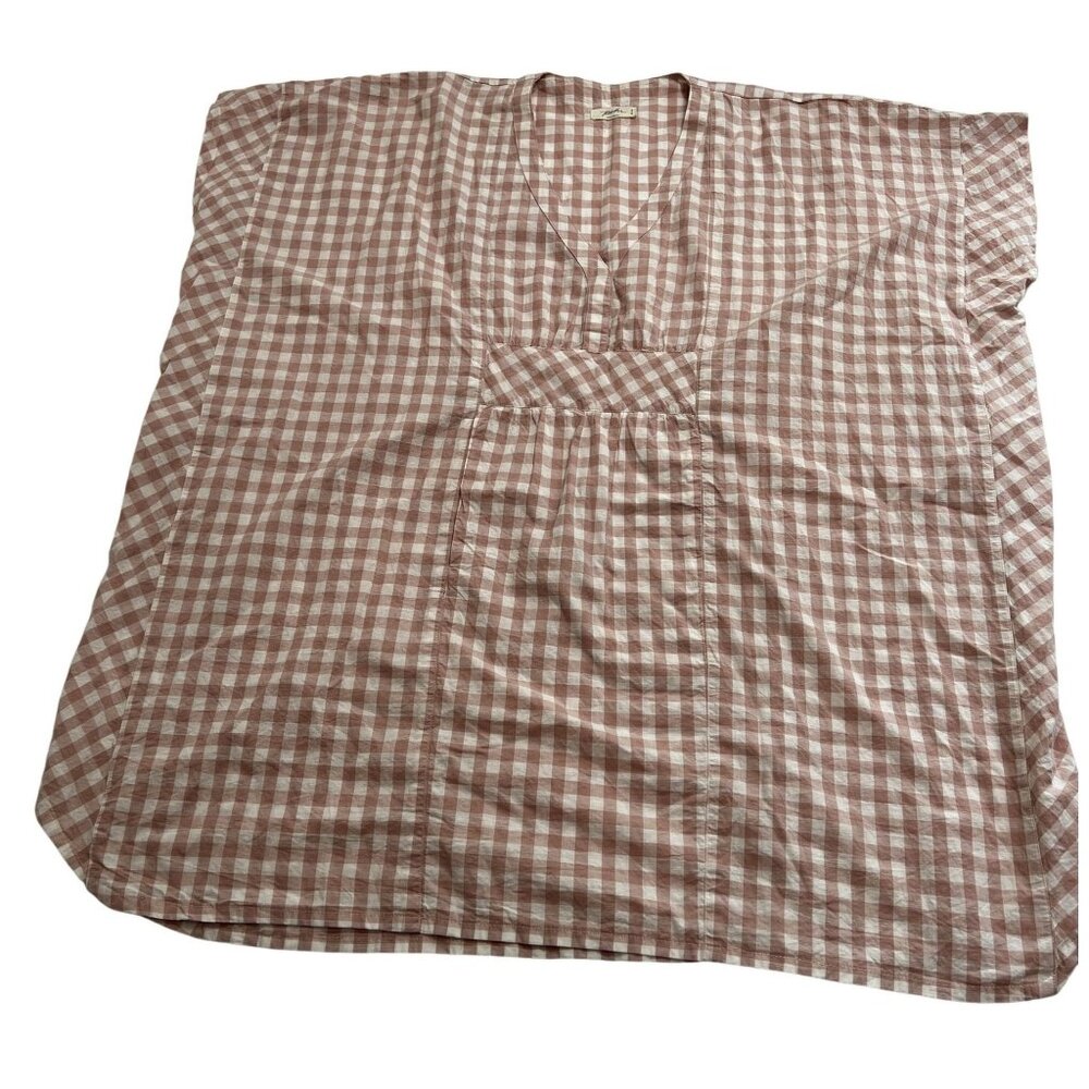 Pehr Tunic Top in Pink White Gingham
